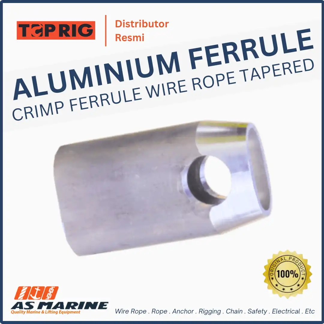 aluminium ferrule eye splice tapered